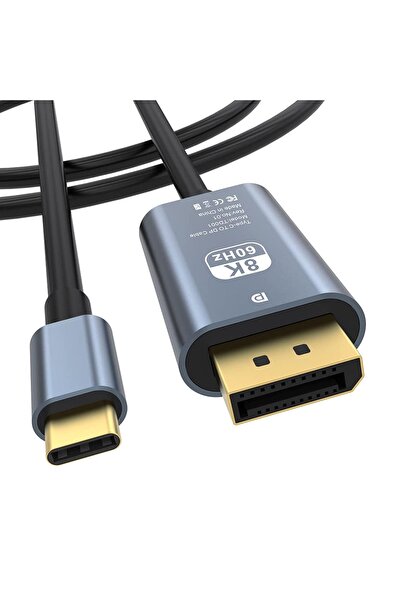Forzacase Type-C to DP Kablo 8K 60hz / 4K 120hz Görüntü Aktarıcı Kablo 2 metr...