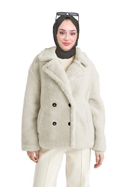 ALFUDO Moda Collection Kadın Astarlı Peluş Mont