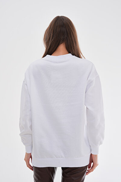 Pulli Collection Екрю Ведмедик з вишивкою Шардоне В'язаний Світшот