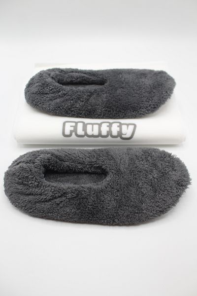 fluffy Ανδρικά μποτάκια Παντόφλες Πτυσσόμενες φορητές σε τσάντα Home Flats Αντιολισθητική σόλα χωρίς ήχο