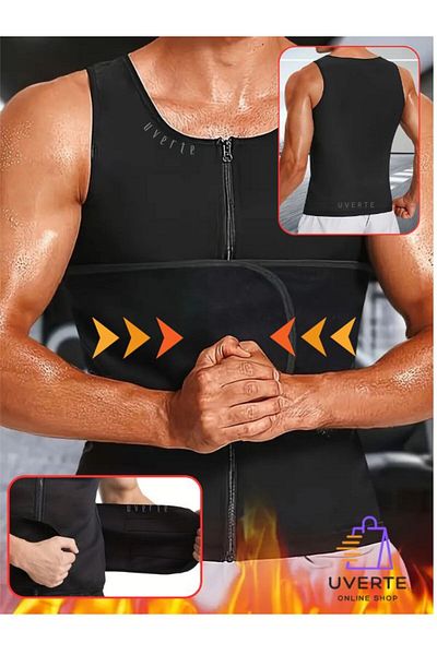 UVERTE Thermal Sauna Vest Corset Biker Vest Fat Burning Slimming Sweating Slimming Thermal Firness Corset