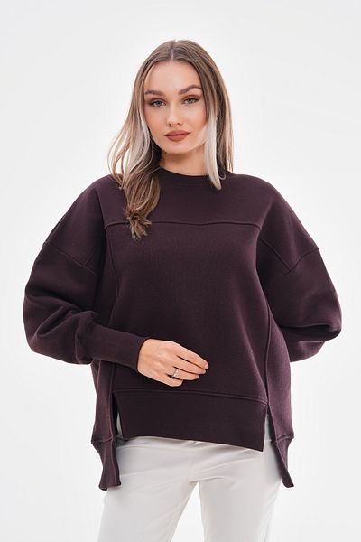 Pulli Collection Суитшърт с горчиво кафе и сос