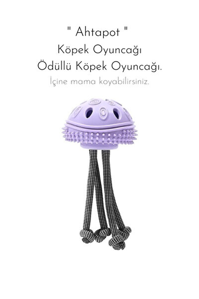 PAKEWAY Ahtapot Ödüllü Köpek Oyuncağı Mama Işlevli