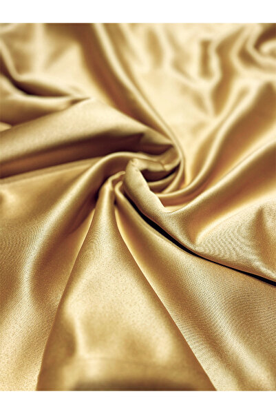 bizdenperde Mustard Colored Blackout Sunshade - Lightproof, Pleatless Dimming (ENxBOY)