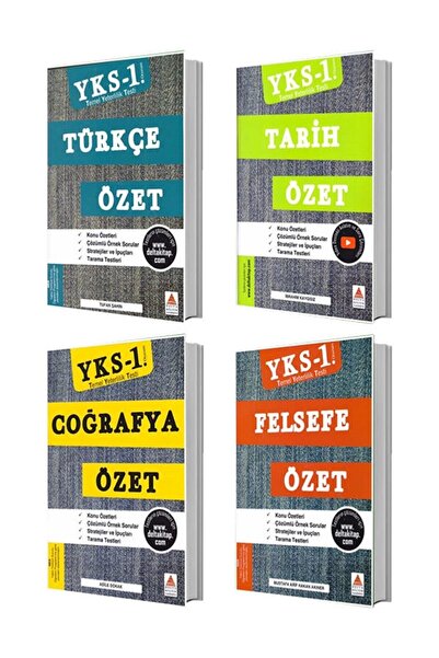 Delta Kültür Yayınları Delta Kültür Yayınevi Tyt Sözel Özet Anlatım 4 Kitap Set