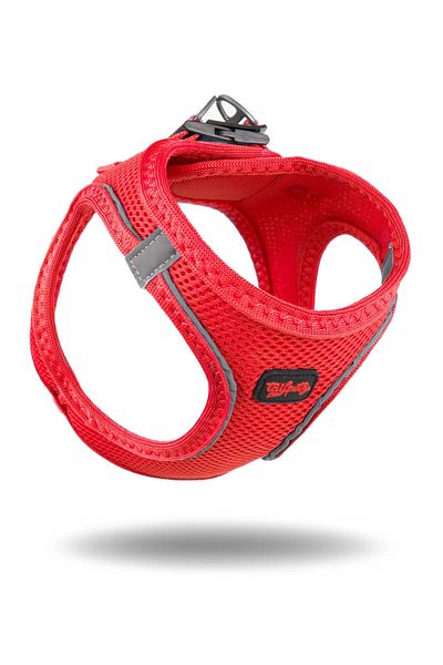 Tailpetz Red Air Mesh Harness - Xlarge Chest Collar
