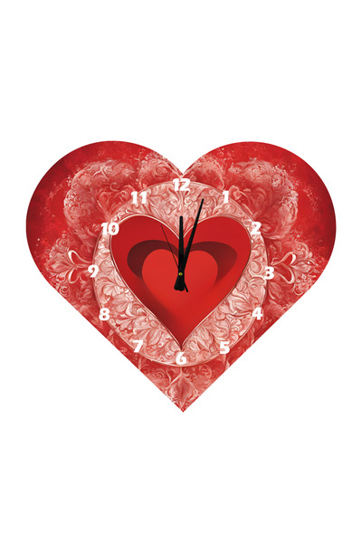 Ti Play Tİ-PLAY KS07 CEAS DE PERETE CADOU ÎN FORMA DE INIMĂ 30X30 CM