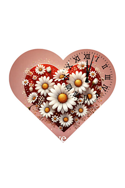 Ti Play Tİ-PLAY KS72 CEAS DE PERETE CADOU ÎN FORMA DE INIMĂ 30X30 CM