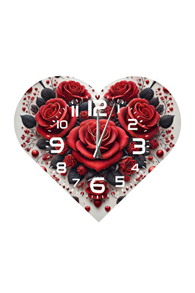 Ti Play Tİ-PLAY KS84 CEAS DE PERETE CADOU ÎN FORMA DE INIMĂ 30X30 CM