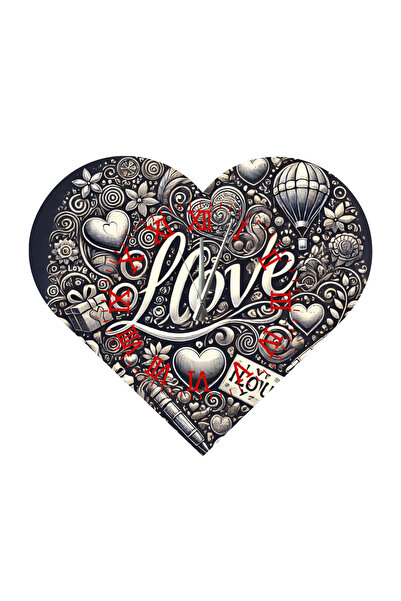 Ti Play Tİ-PLAY KS33 CEAS DE PERETE CADOU ÎN FORMA DE INIMĂ 30X30 CM