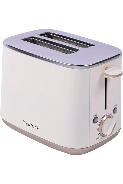 STOREMAX Bystoreby Gem Pearl Two Slice Toaster in Vanilla Cream Color Newdesing 646268
