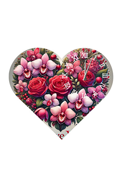 Ti Play Tİ-PLAY KS55 CEAS DE PERETE CADOU ÎN FORMA DE INIMĂ 30X30 CM