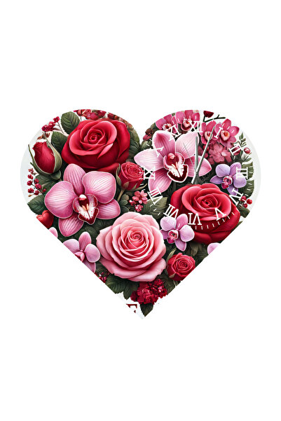 Ti Play Tİ-PLAY KS59 CEAS DE PERETE CADOU ÎN FORMA DE INIMĂ 30X30 CM