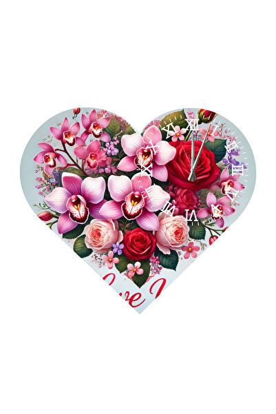 Ti Play Tİ-PLAY KS50 CEAS DE PERETE CADOU ÎN FORMA DE INIMĂ 30X30 CM