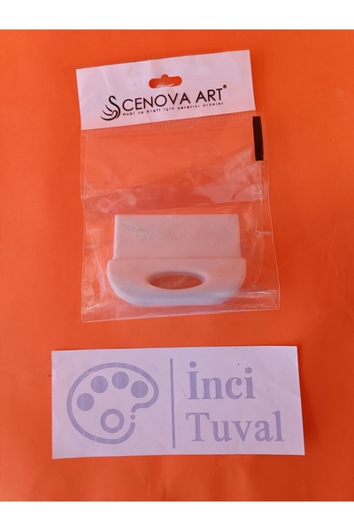 Cenova Art Kauçuk Perdahlama Spatülü Özel Üretim Yağlı Boya Akrilik Boya Ress...
