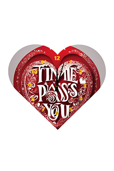 Ti Play Tİ-PLAY KS04 CEAS DE PERETE CADOU ÎN FORMA DE INIMĂ 30X30 CM