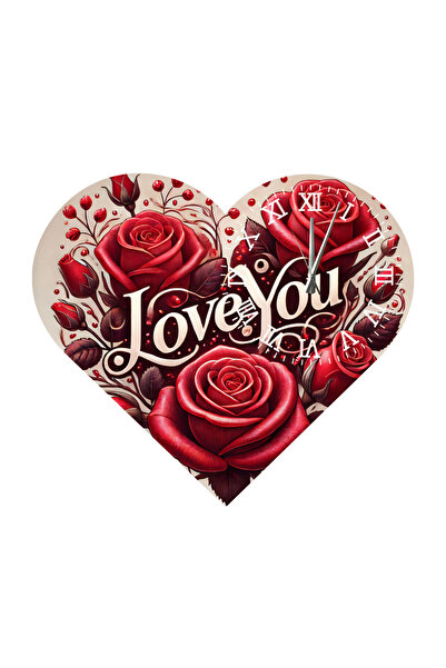 Ti Play Tİ-PLAY KS78 CEAS DE PERETE CADOU ÎN FORMA DE INIMĂ 30X30 CM