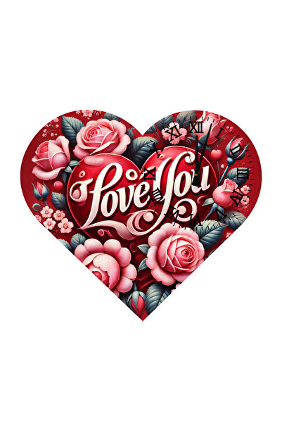 Ti Play Tİ-PLAY KS21 CEAS DE PERETE CADOU ÎN FORMA DE INIMĂ 30X30 CM