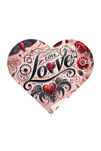 Ti Play Tİ-PLAY KS37 CEAS DE PERETE CADOU ÎN FORMA DE INIMĂ 30X30 CM