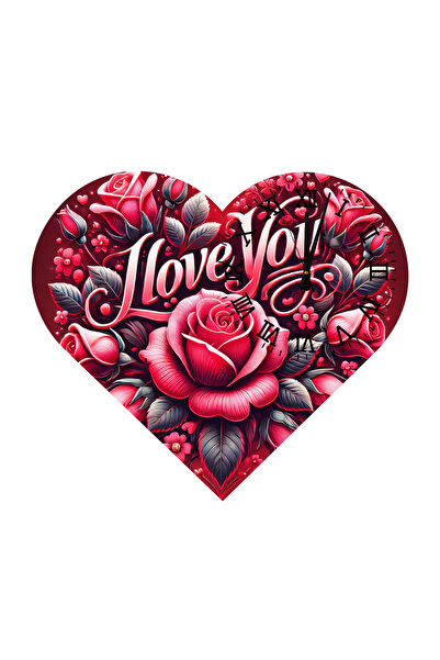 Ti Play Tİ-PLAY KS25 CEAS DE PERETE CADOU ÎN FORMA DE INIMĂ 30X30 CM