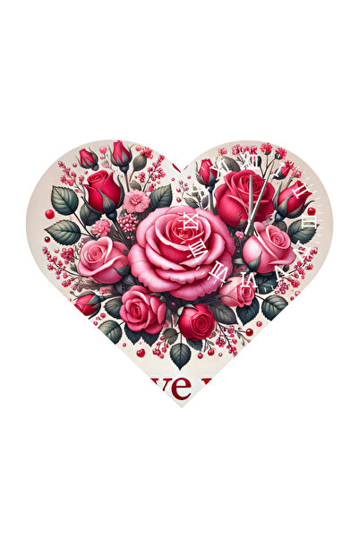 Ti Play Tİ-PLAY KS62 CEAS DE PERETE CADOU ÎN FORMA DE INIMĂ 30X30 CM