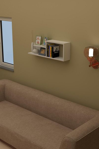 willhome Decorative Wall Shelf - Wdvr001 White