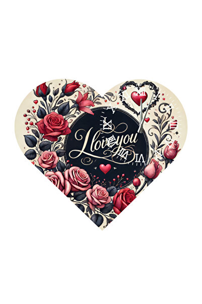 Ti Play Tİ-PLAY KS48 CEAS DE PERETE CADOU ÎN FORMA DE INIMĂ 30X30 CM