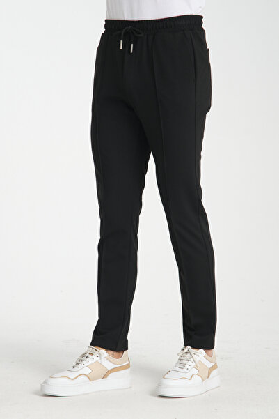 Frappoli Striped Straight 360 Stretchy Men's Side Pocket Jogger Slim Fit Pants