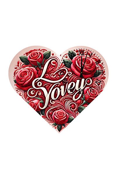 Ti Play Tİ-PLAY KS82 CEAS DE PERETE CADOU ÎN FORMA DE INIMĂ 30X30 CM