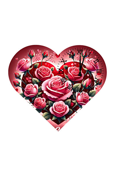 Ti Play Tİ-PLAY KS20 CEAS DE PERETE CADOU ÎN FORMĂ DE INIMĂ 30X30 CM