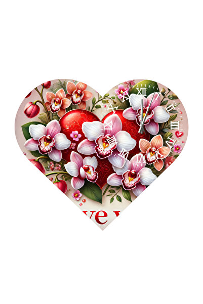 Ti Play Tİ-PLAY KS74 CEAS DE PERETE CADOU ÎN FORMA DE INIMĂ 30X30 CM