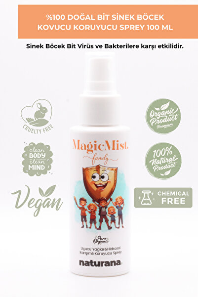 Naturana %100 Doğal Kene Sinek Böcek Bit Kovucu Koruyucu Sprey 100 ml