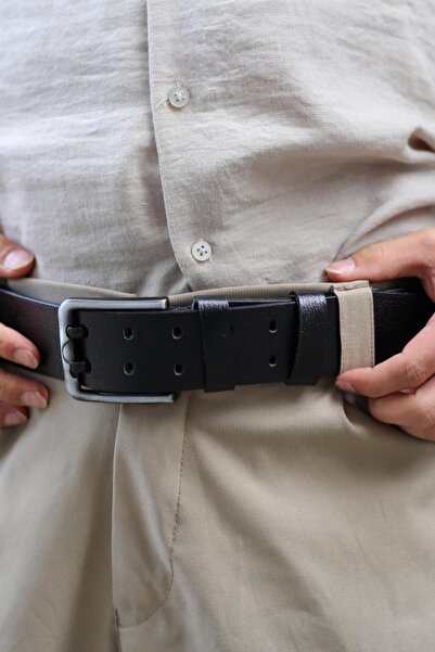 Walkenzo Smt-3995 Ανδρική τζιν ζώνη από γνήσιο δέρμα