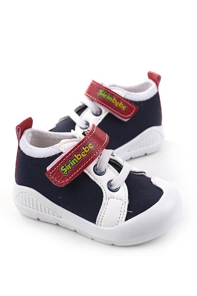 Şirin Bebe 3816 First Step Orthopedic Baby Boy Summer Linen Shoes