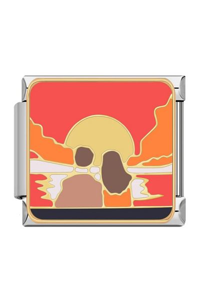 Dumledo Italian Steel Charm - Valentine in Love with Sunset