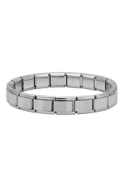 Dumledo Italian Silver Bracelet - Steel