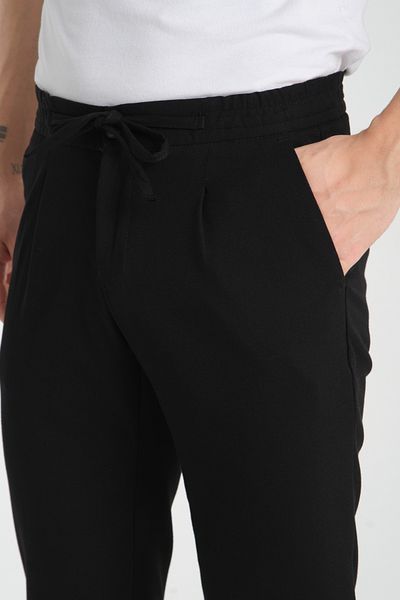 Frappoli Ανδρικό ίσιο παντελόνι Jogger Slim Fit με τσέπες στο πλάι