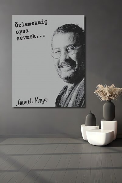 Teona Ahşap Ahmet Kaya Ahşap MDF Dekoratif Ev/İşyeri Duvar Tablo Dikdörtgen E...