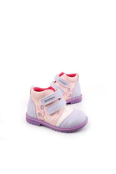 Şirin Bebe 3248 Κοριτσίστικες μπότες με αντιολισθητική σόλα Velcro