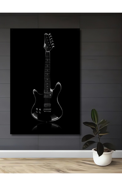 Teona Ahşap Pictură murală decorativă din lemn MDF pentru chitară electrică, ...