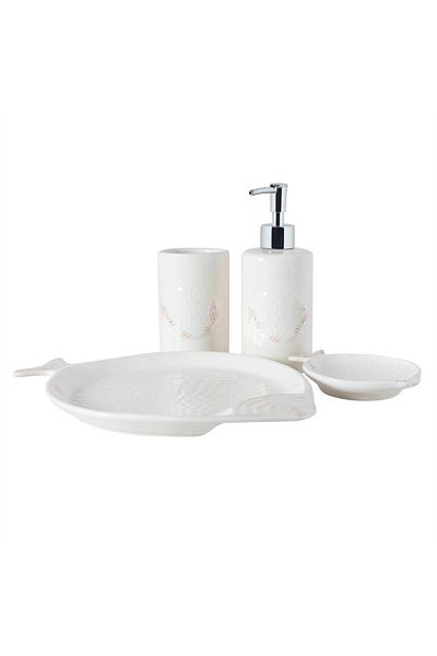 Mudo Concept Marine Fish 4-Piece Boxed Bathroom Set