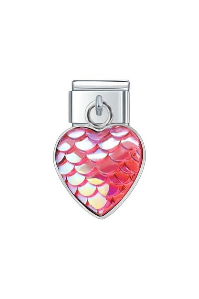 Dumledo Italian Charm - Pink Heart Patterned Attractive