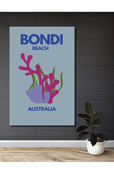 Teona Ahşap Bondi Beach Australia Decorative Wood Mdf Home/Workplace Wall Pai...