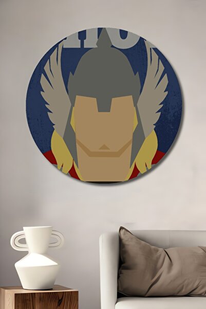 Teona Ahşap Pictură decorativă din lemn MDF Thor pentru perete pentru casă/lu...