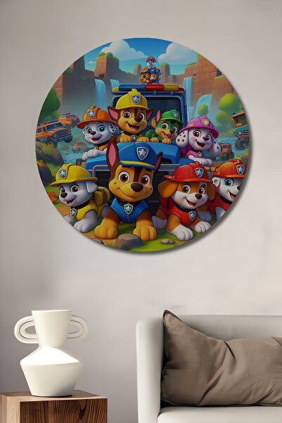Teona Ahşap Pictură decorativă de perete din lemn MDF Paw Patrol Adventure pe...