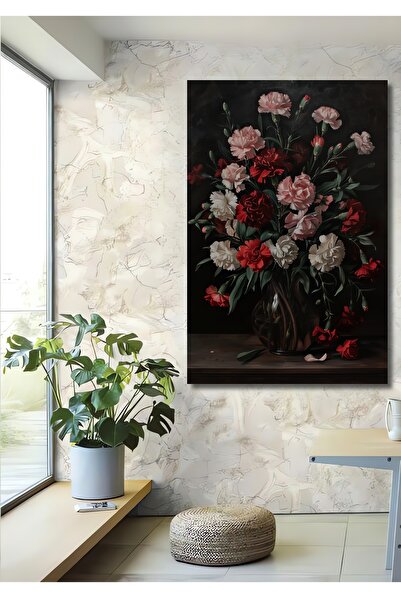 Teona Ahşap Pictură decorativă cu flori de cuișoare din lemn MDF pentru peret...