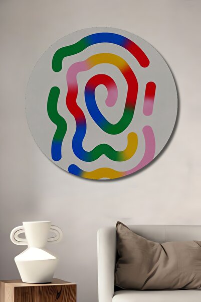 Teona Ahşap Pictură decorativă colorată cu amprentă de deget, din lemn MDF, p...