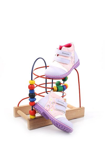 Şirin Bebe 3248 Κοριτσίστικες μπότες με αντιολισθητική σόλα Velcro