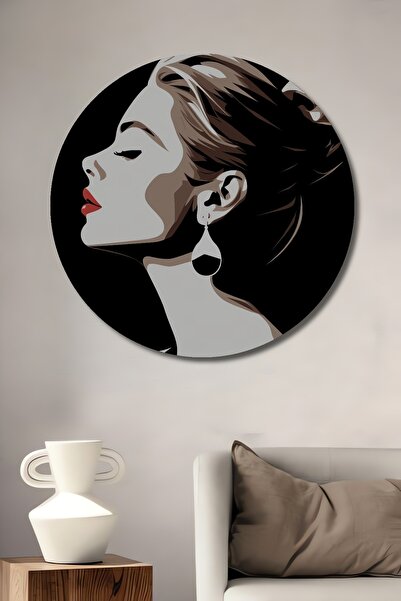 Teona Ahşap Siluetă elegantă de femeie din lemn MDF, pictură decorativă de pe...