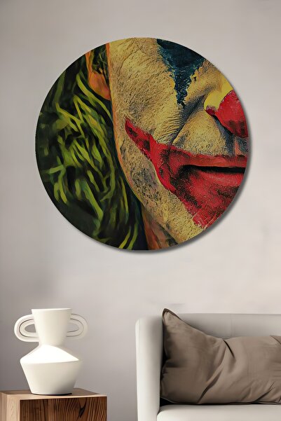 Teona Ahşap Joker din lemn MDF pictură decorativă pe perete pentru casă/lugar de muncă pictură rotundă pe perete pentru casă/lugar de muncă